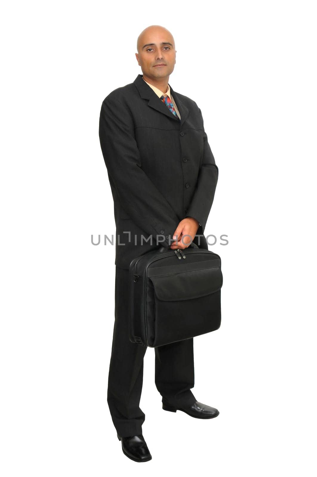 Businessman isolated in white