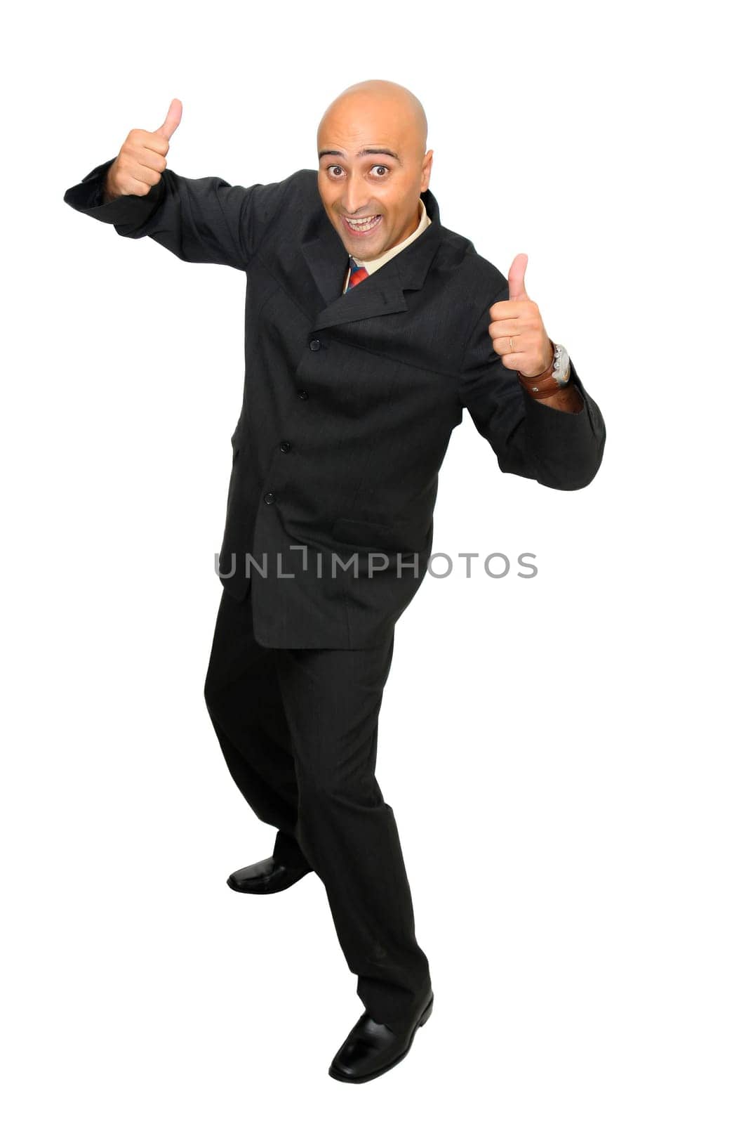 Businessman isolated in white