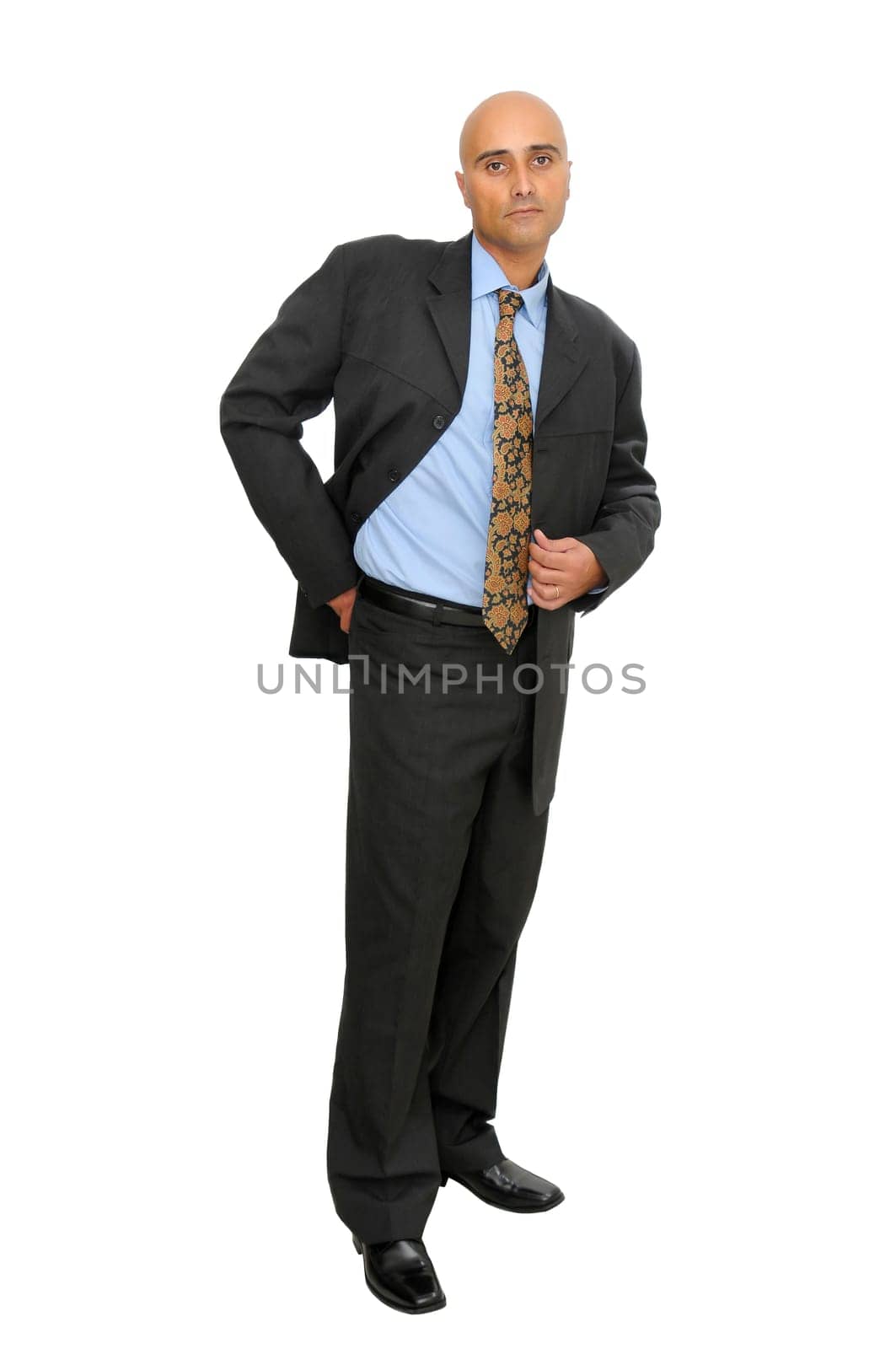 Businessman isolated in white