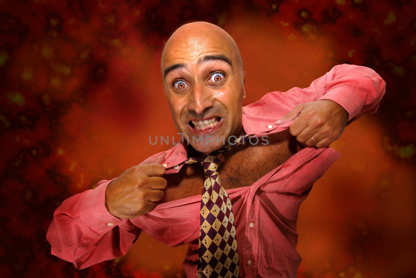 Businessman in hell