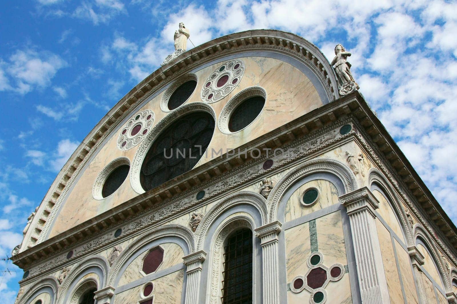 Church of Santa Maria dei Miracoli in the Venice (Italy). The most beautiful Renaissance church from the 15th century.