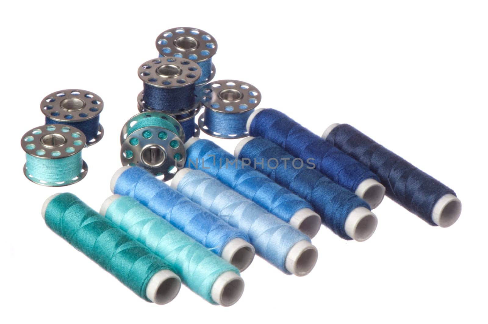 asome colored thread on a white background