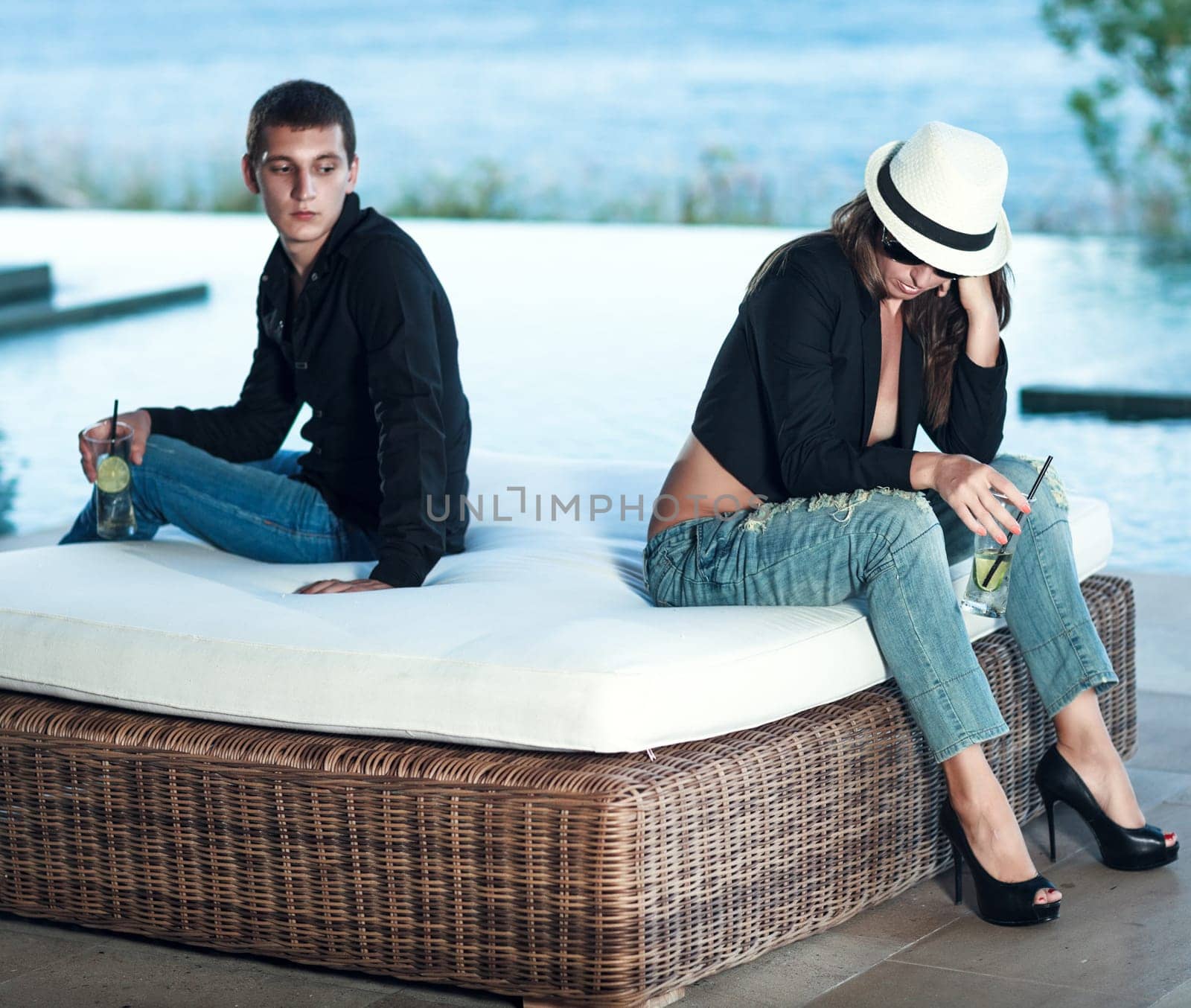 Young couple having some problems.