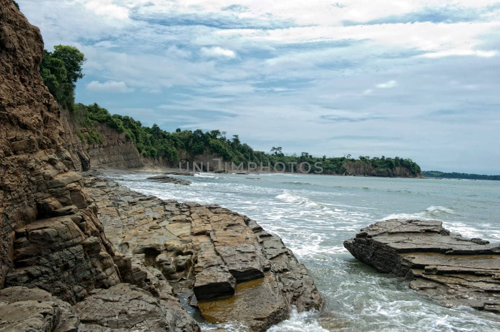 a beautiful cove on the coast of Ecuador