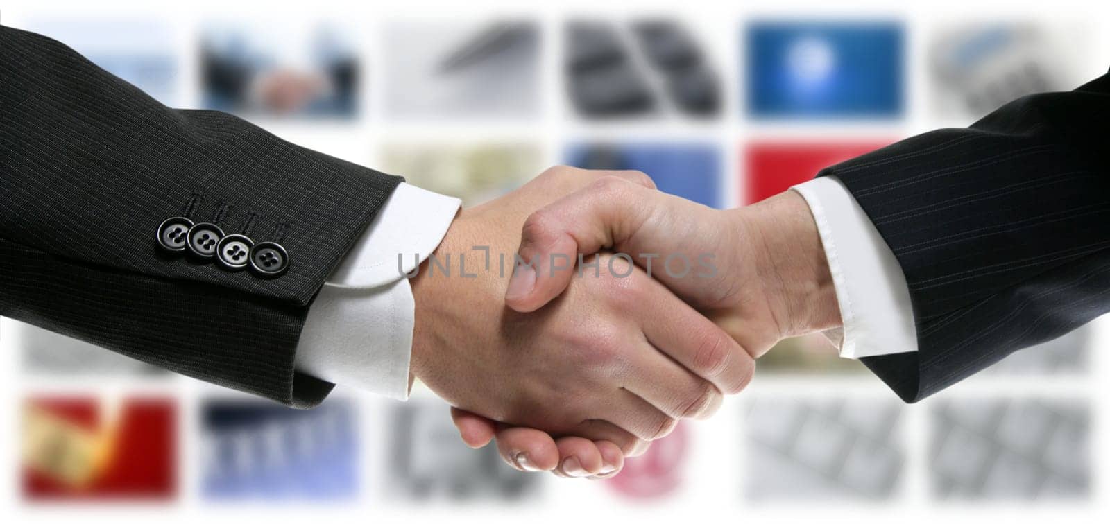 Tech tv video communication screen rows handshake