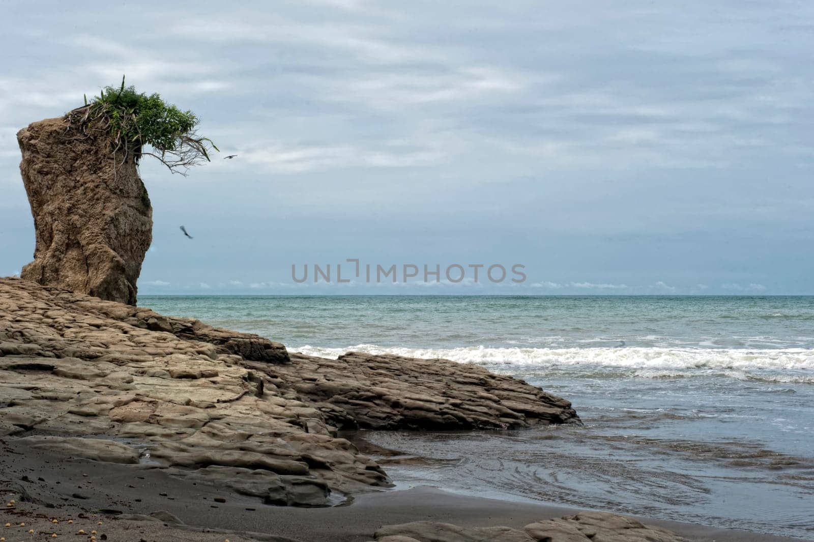 a beautiful cove on the coast of Ecuador