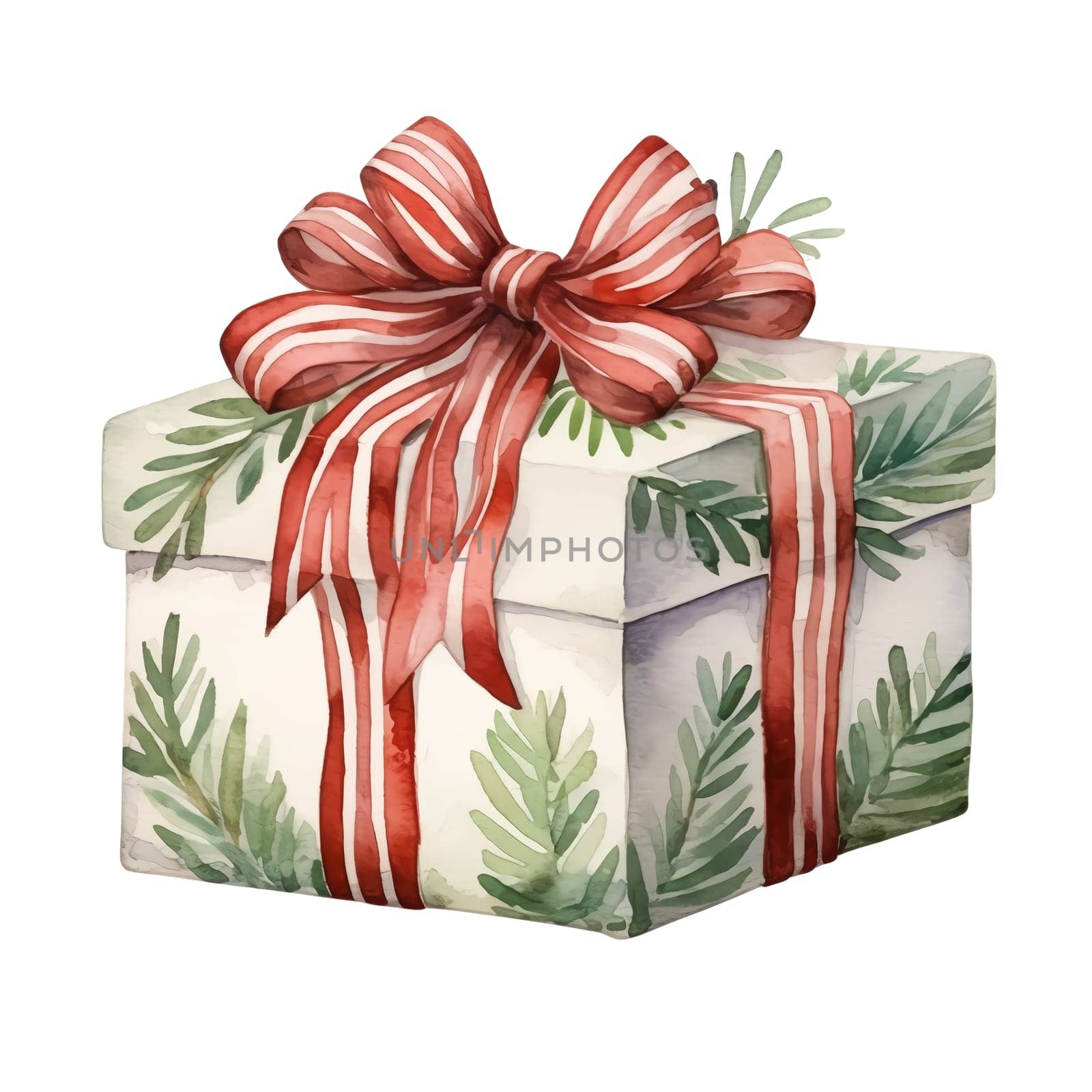 Watercolor Christmas Gifts Clipart, Christmas Watercolor Presents. by AndreyKENO