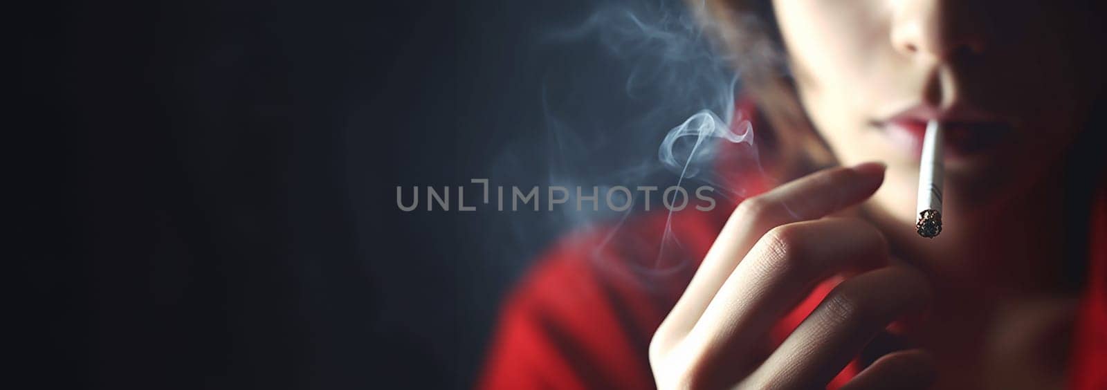 Concept for smoking in front of the child kid. A little child smoking a cigarette. Bad influence concept. Bad habit,health and safety and addiction background copy space Space for text