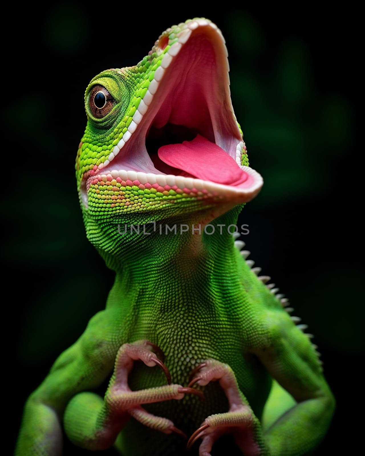 Animal iguana nature pet wildlife green lizard reptile wild dragon by Vichizh