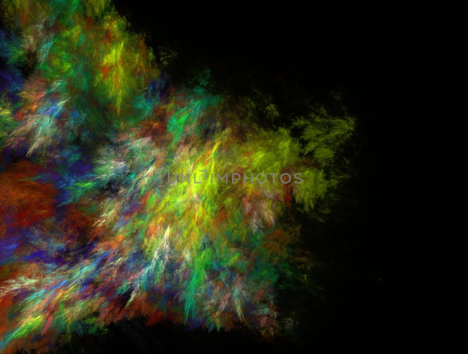 Imaginatory lush fractal texture image abstract background