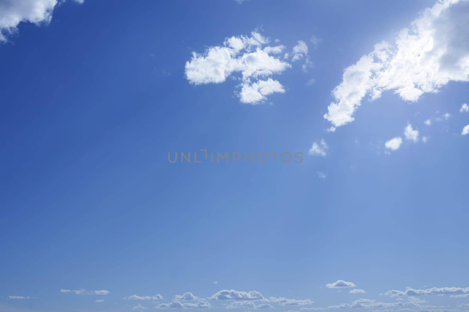 Blue sky background and summer white clouds