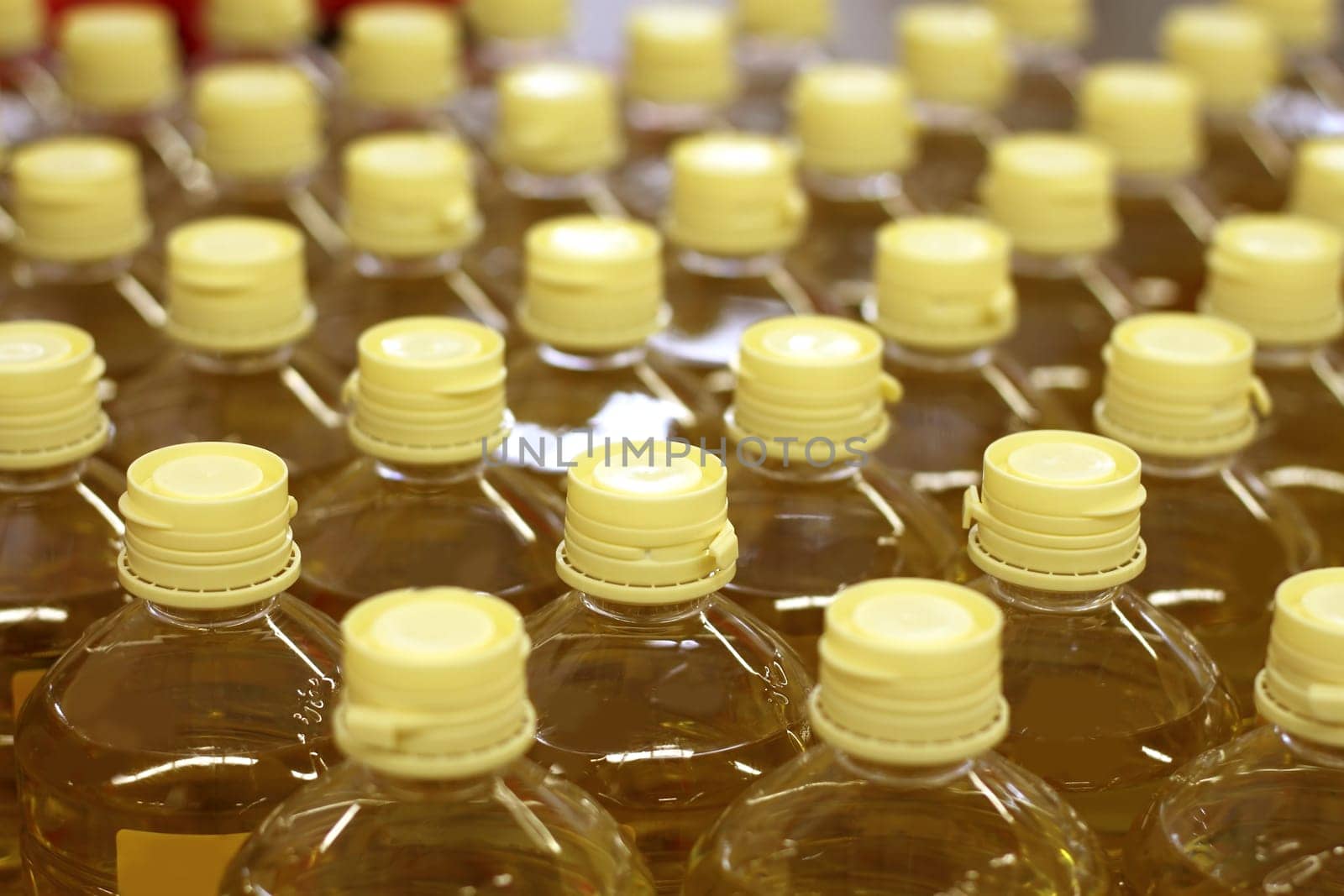 sunflower seed oil pattern factory warehouse store food background