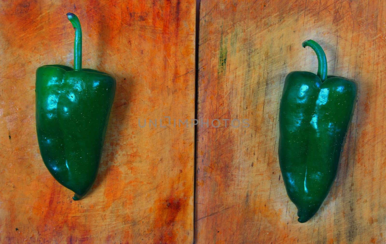 Poblano chili peppers chile Capsicum annuum