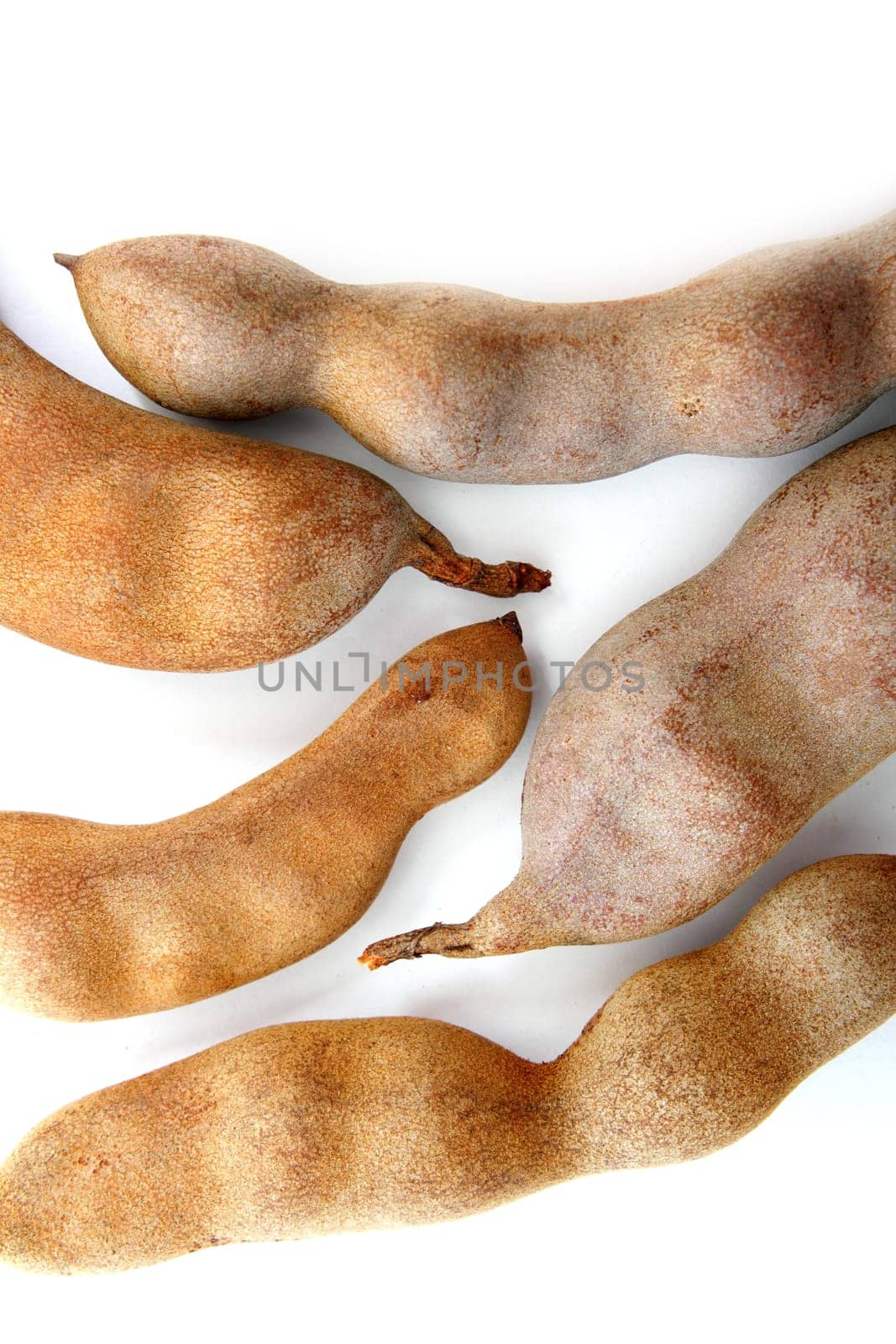 isolated fruit Tamarind Tamarindus indica Legumes
