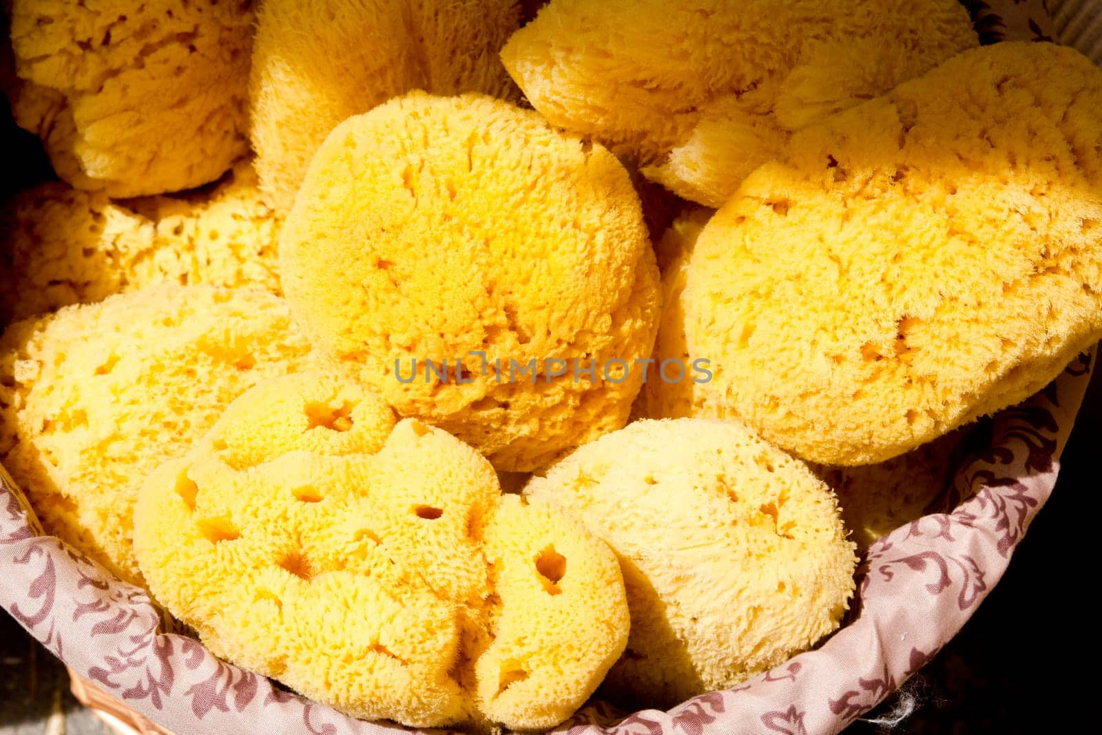 marine yellow bath sponge pattern texture background