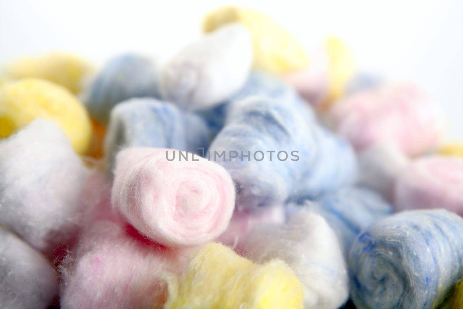 Cotton color make up face cosmetic cleaner, colorful group