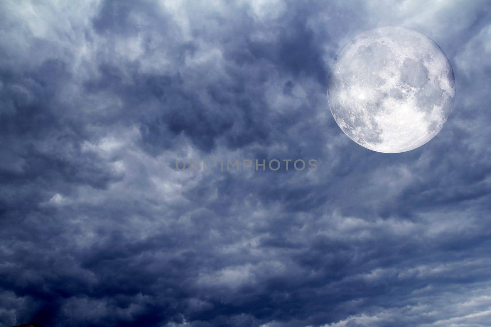 cloudy dramatic sky before tropical hurricane stom