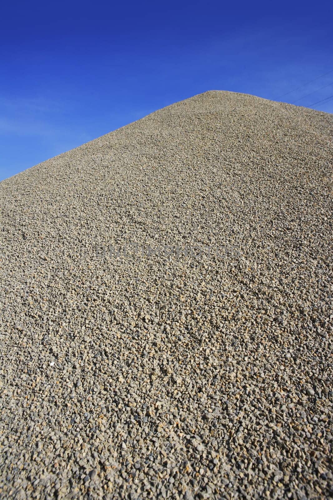 gray gravel mound mountain for concrete making