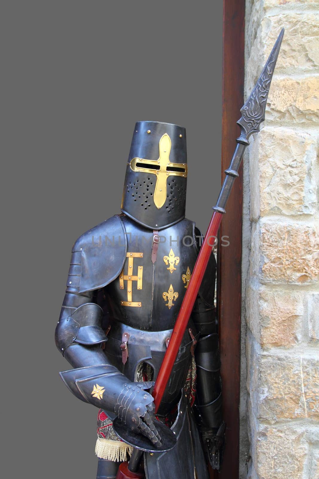 Medieval warrior soldier metal protective wear swordman