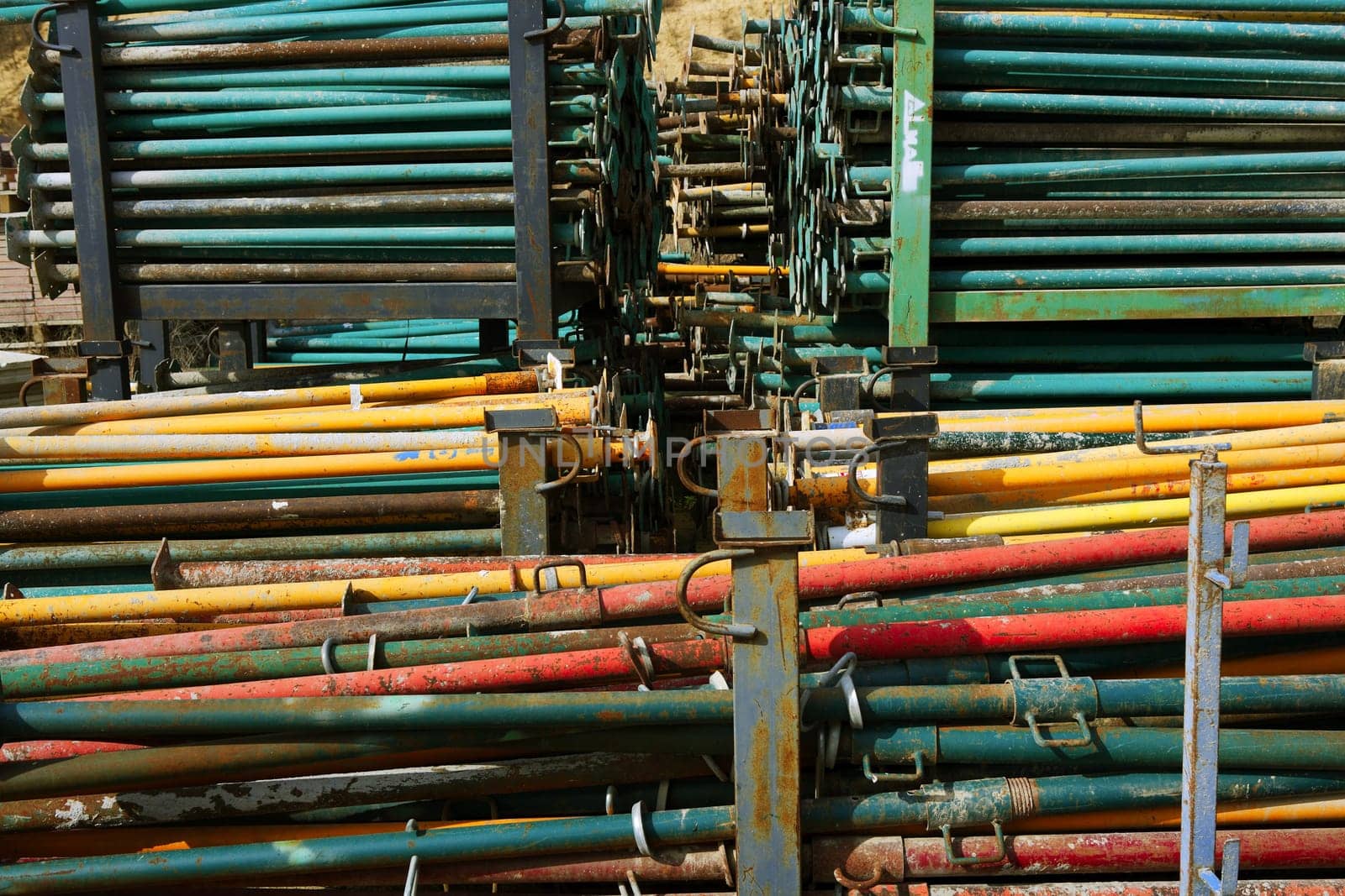 prop post stacked construction formwork shuttering