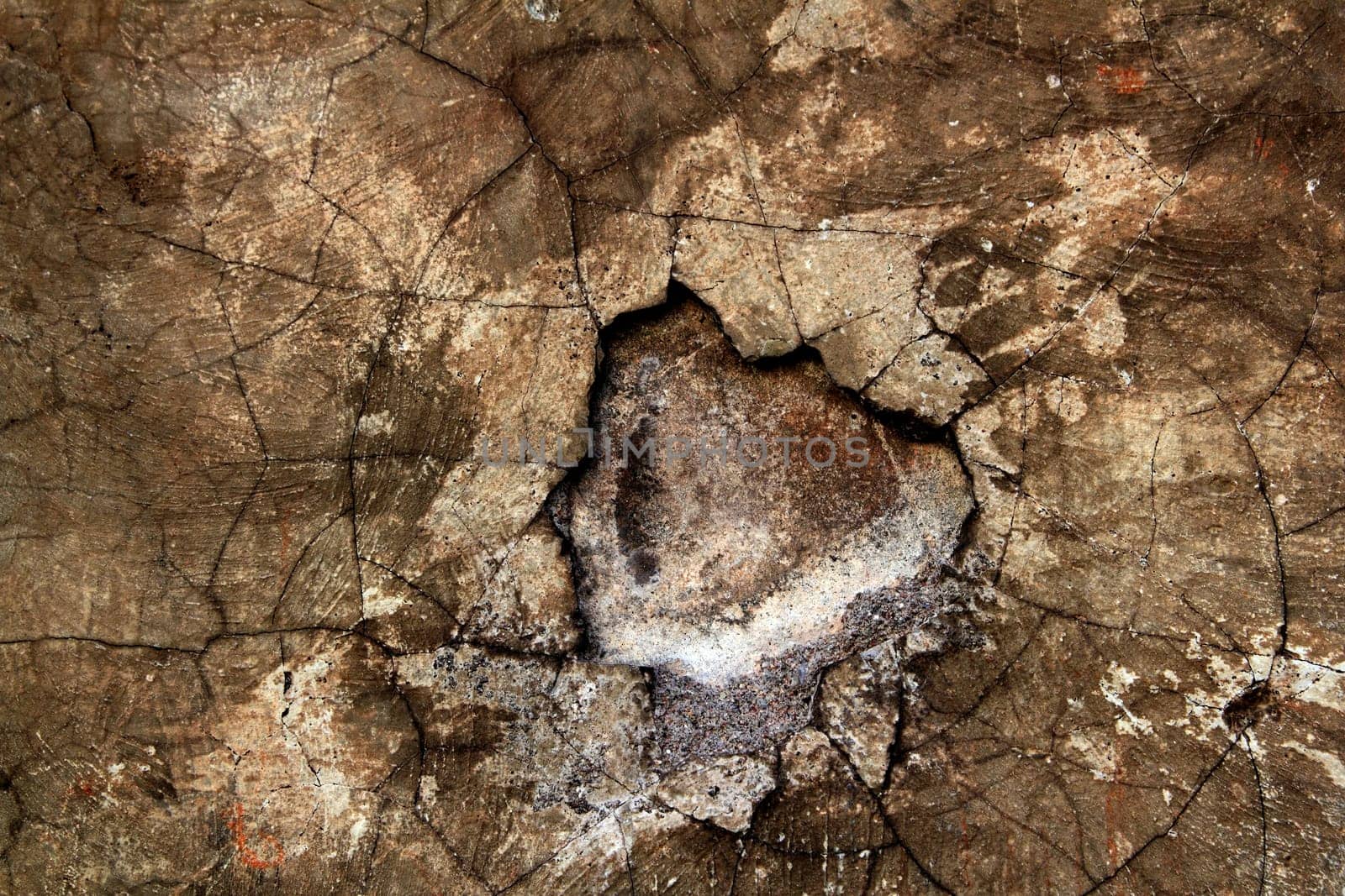 aged wall texture of grunge broken cement stucco in brown color