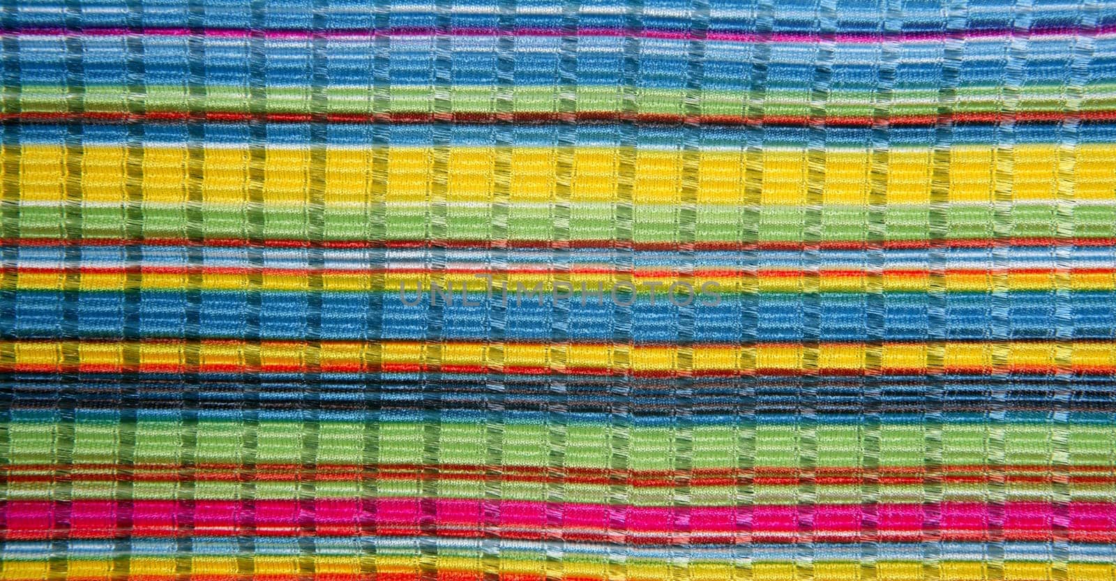 Colorful vibrant fabric color lines like fashion rainbow