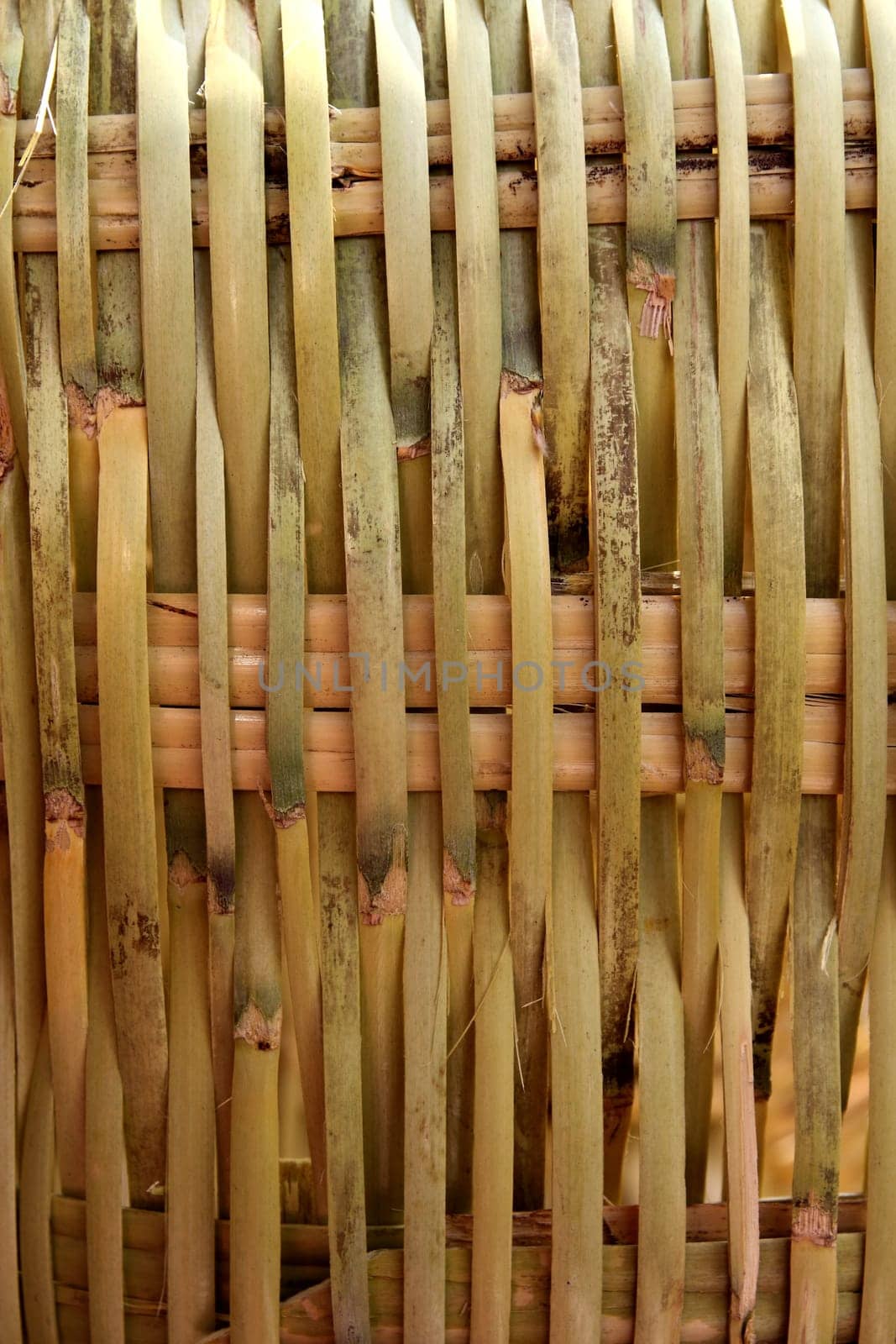 handcraft mexican cane basketry in vegetal texture
