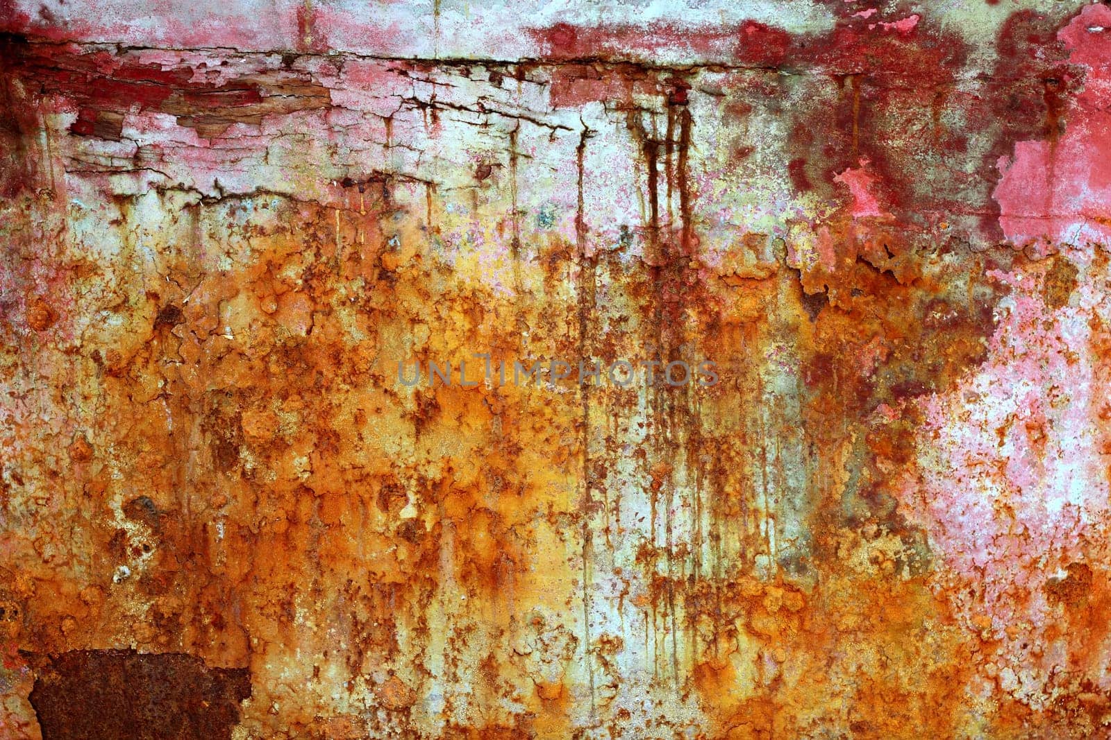 rusty weathered painted iron aged metal texture background