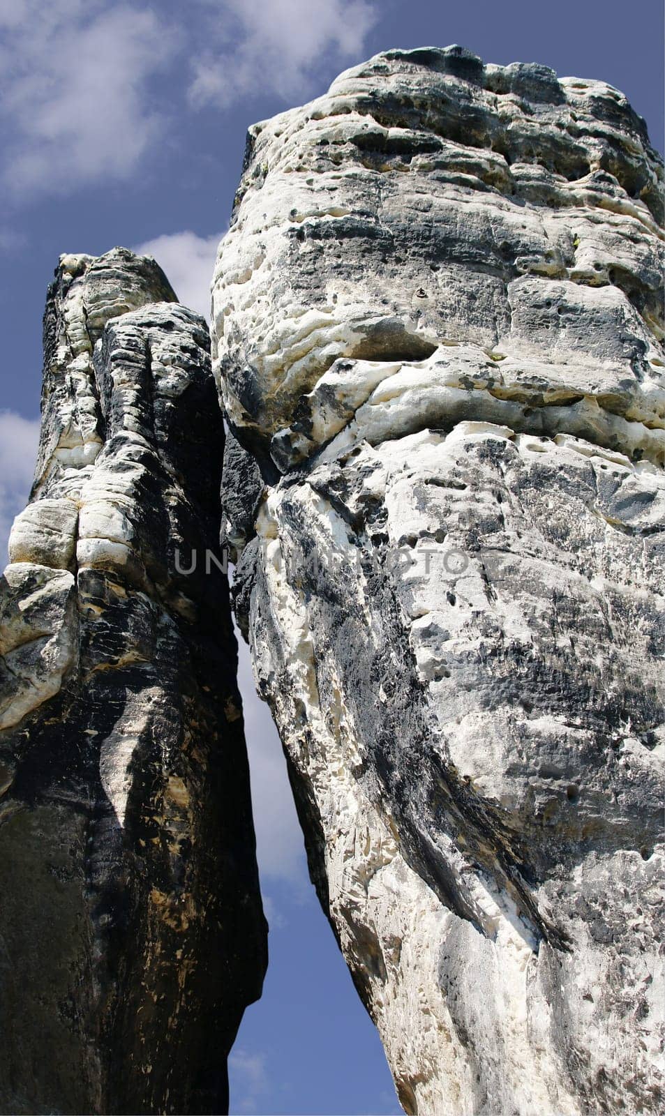 Towering rock pinnacle