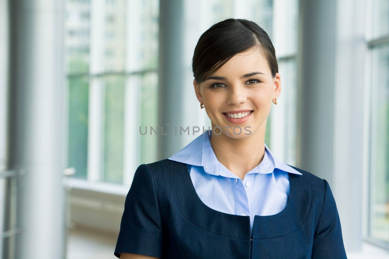 Portrait of happy leader looking at camera with smile