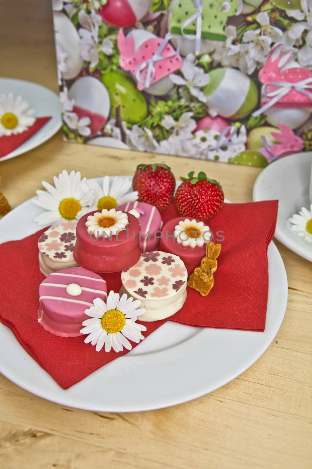 Colourful cakes for Easter