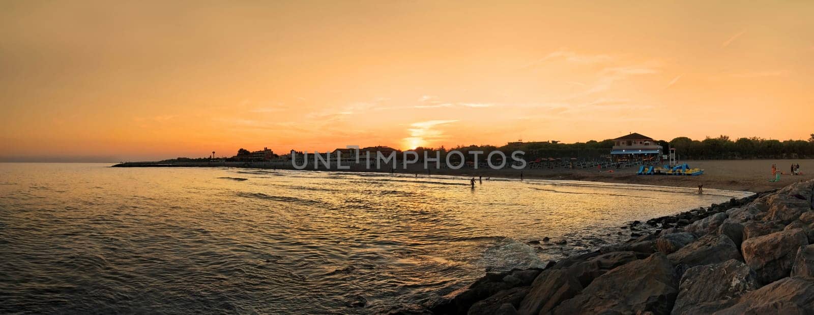 Cavallino beach at sunset