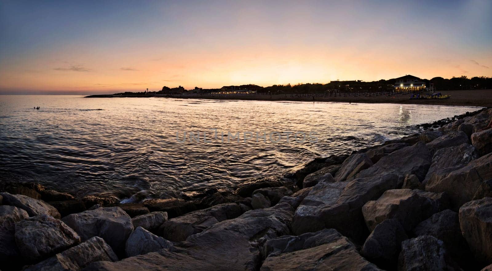 Cavallino beach at sunset