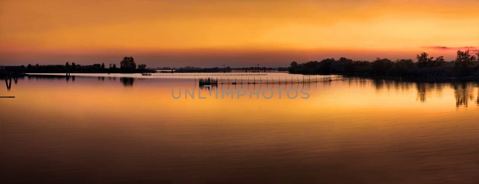Cavallino Lagoons at sunset