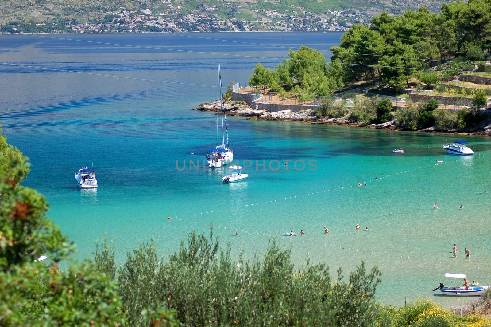 Lovrecina - sandy beach on Brac island, Croatia