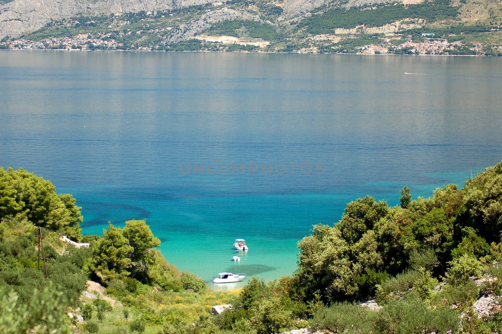 Lovrecina - sandy beach on Brac island, Croatia
