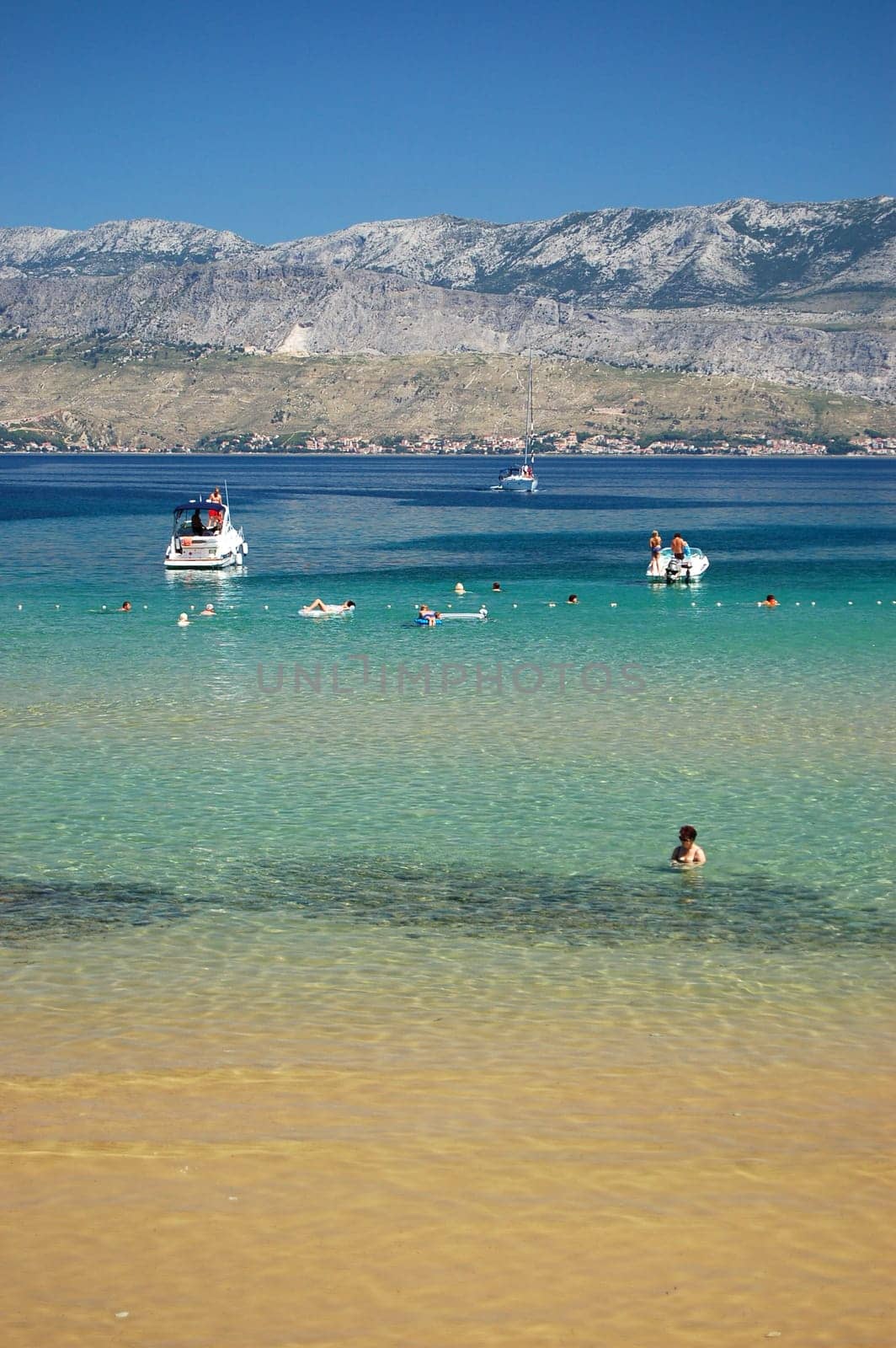 Lovrecina - sandy beach on Brac island, Croatia