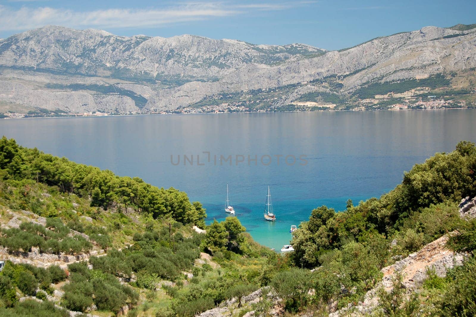 Lovrecina - sandy beach on Brac island, Croatia