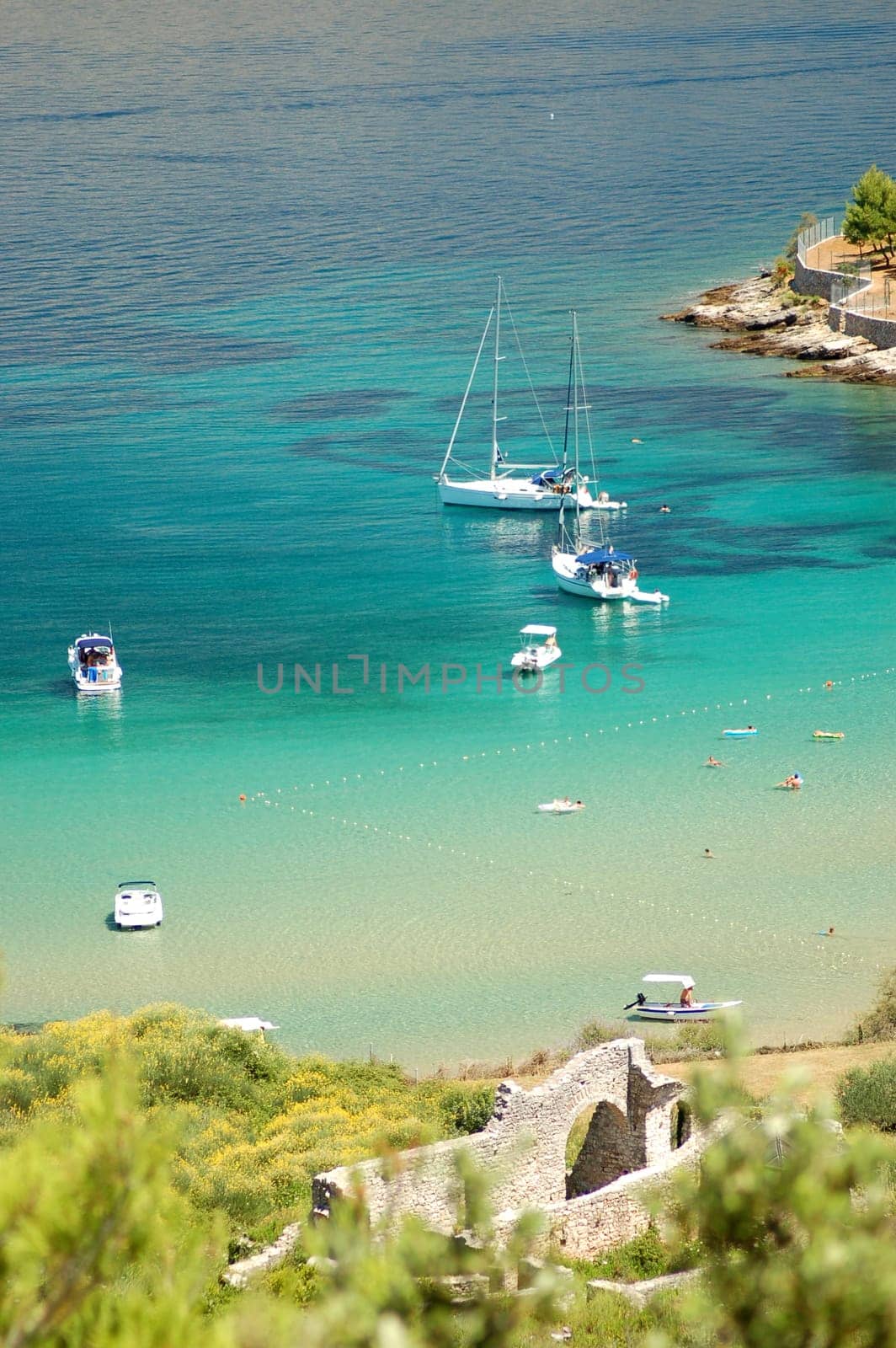 Lovrecina - sandy beach on Brac island, Croatia