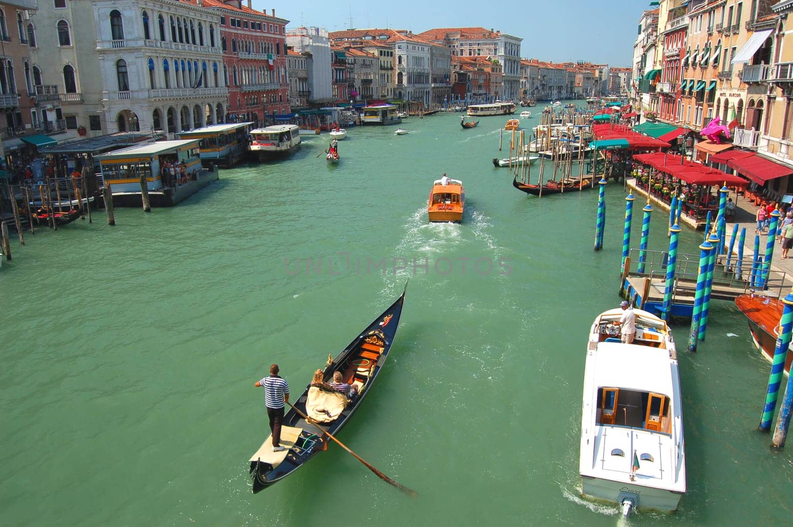 View from Bridge Rialto in Venice, Italy