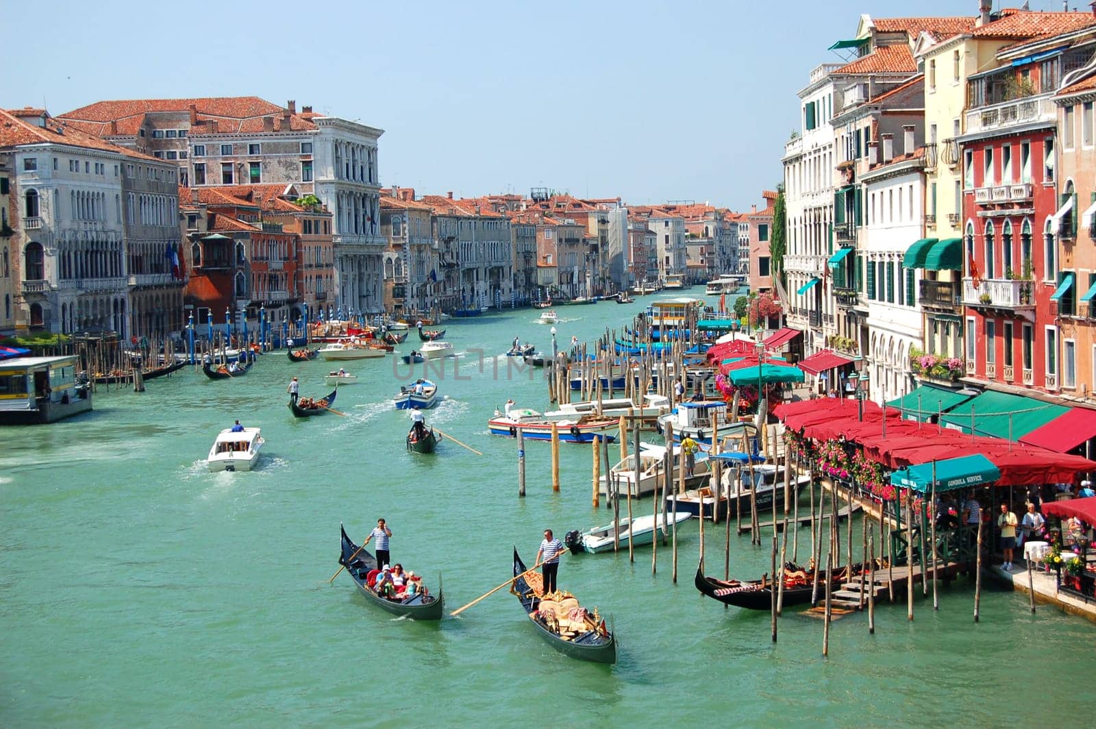 View from Bridge Rialto in Venice, Italy