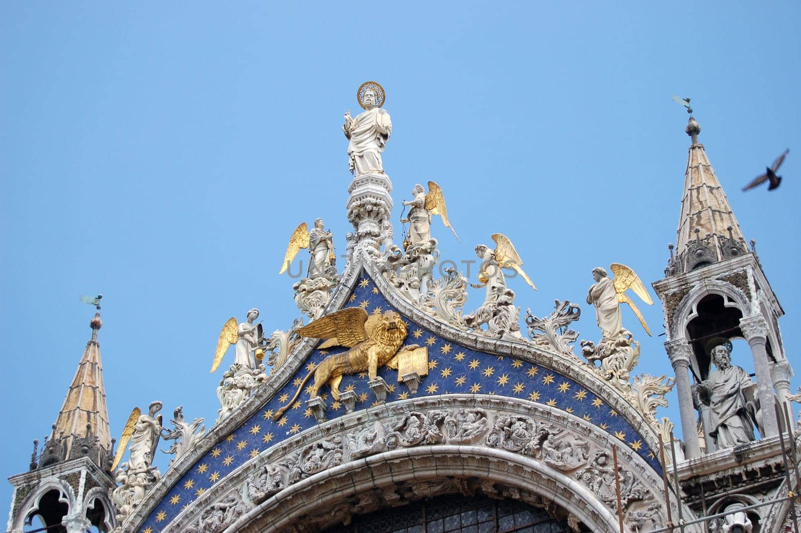 Details on San Marco Basilica in Venice, Italy