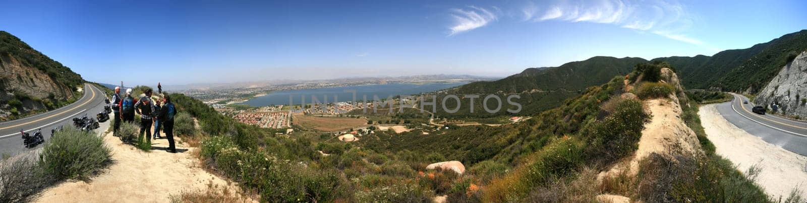 View of Lake Elsinore from Highway 74