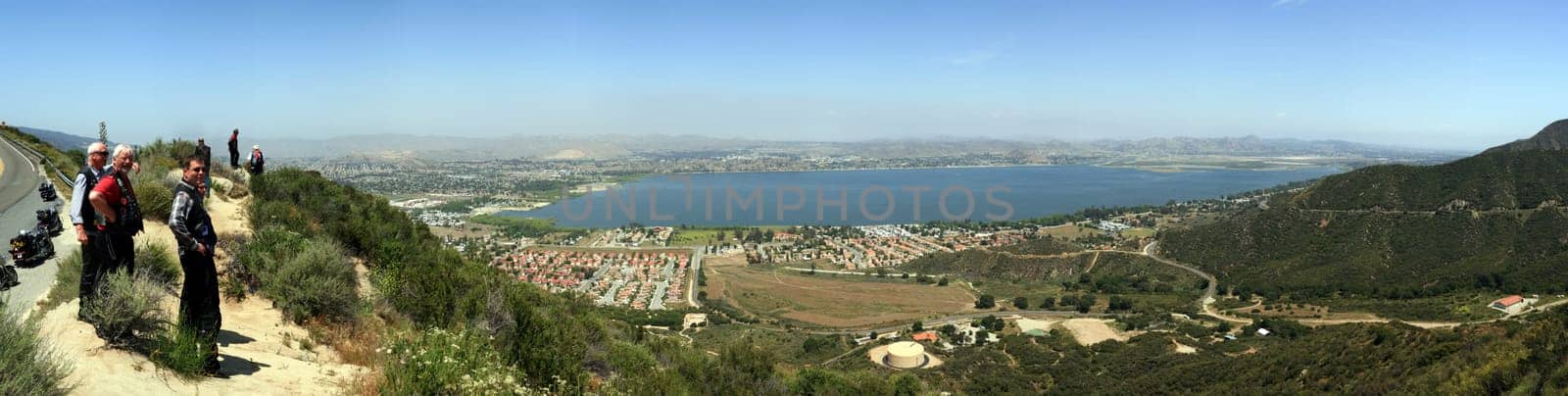 View of Lake Elsinore from Highway 74
