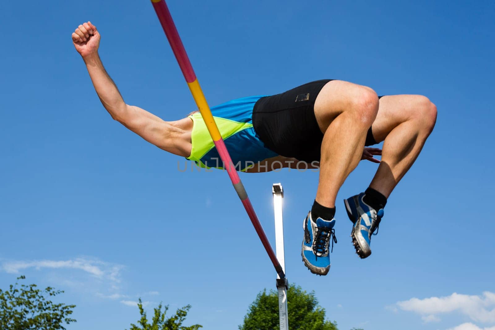 High jumpers in athletics