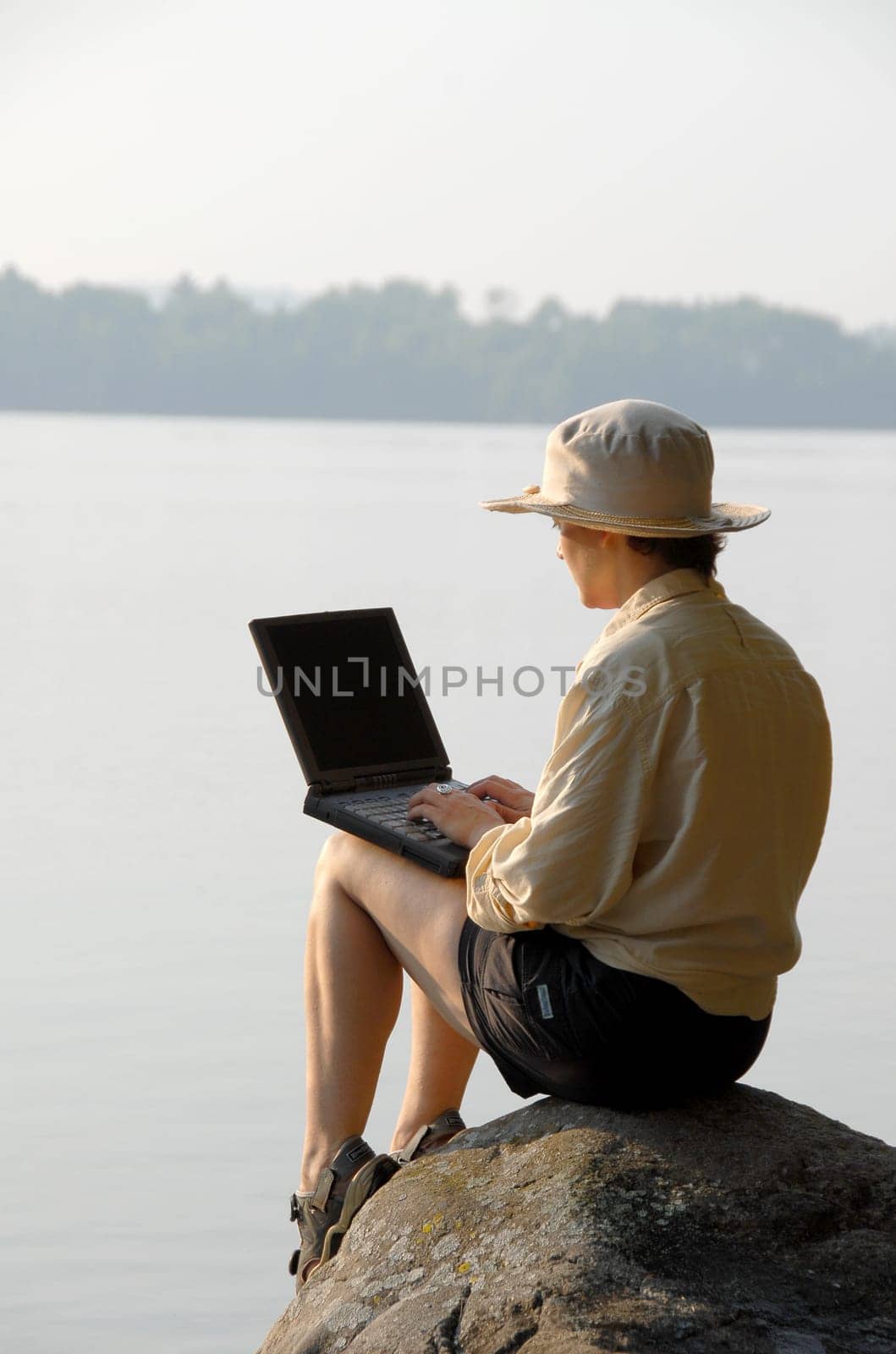 woman with laptop