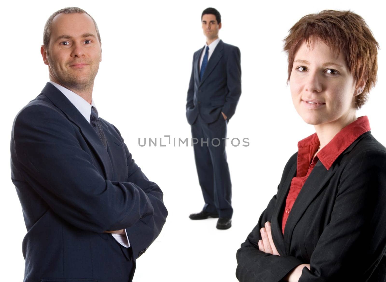 man in business suit on isolated background