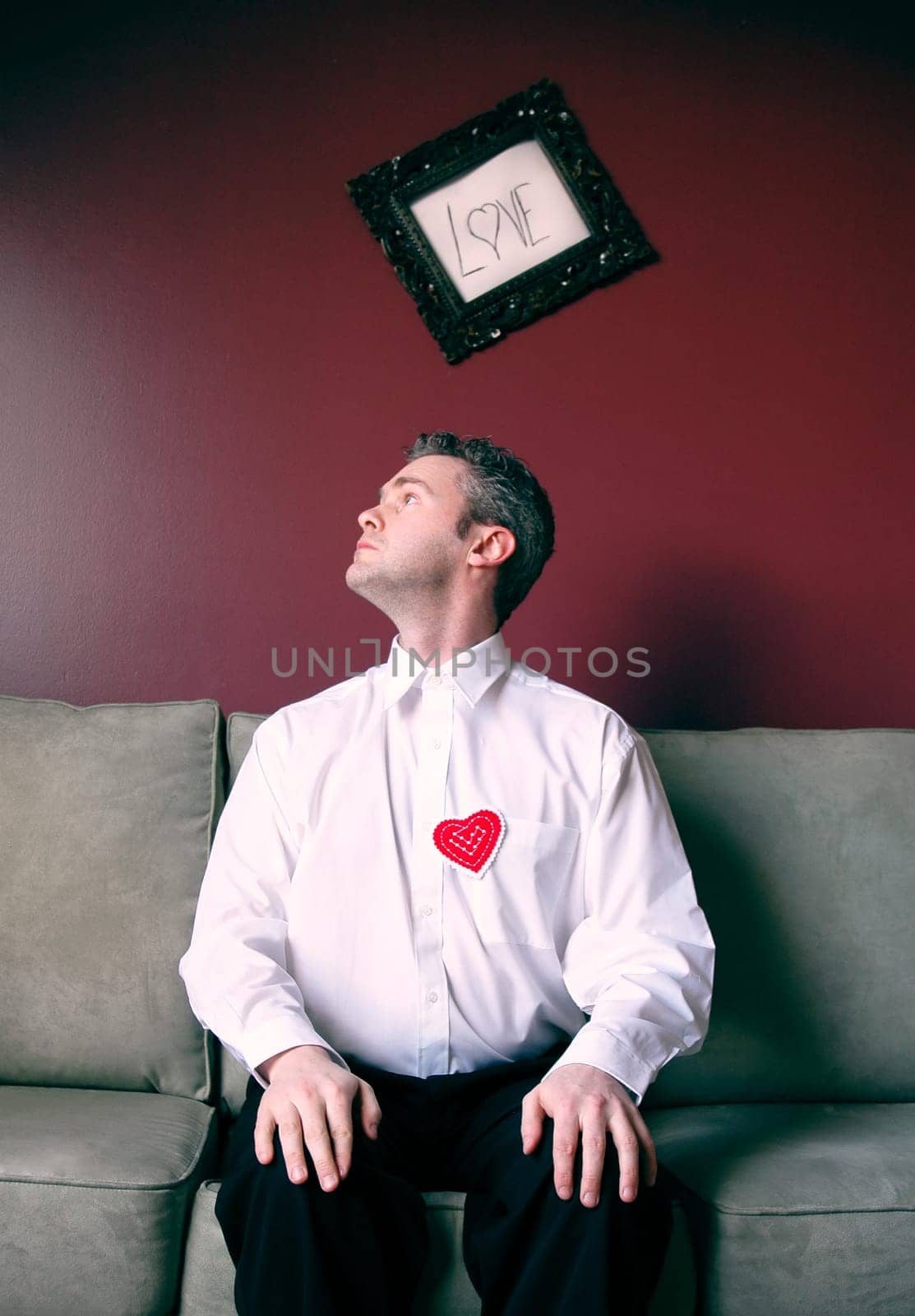 man on sofa