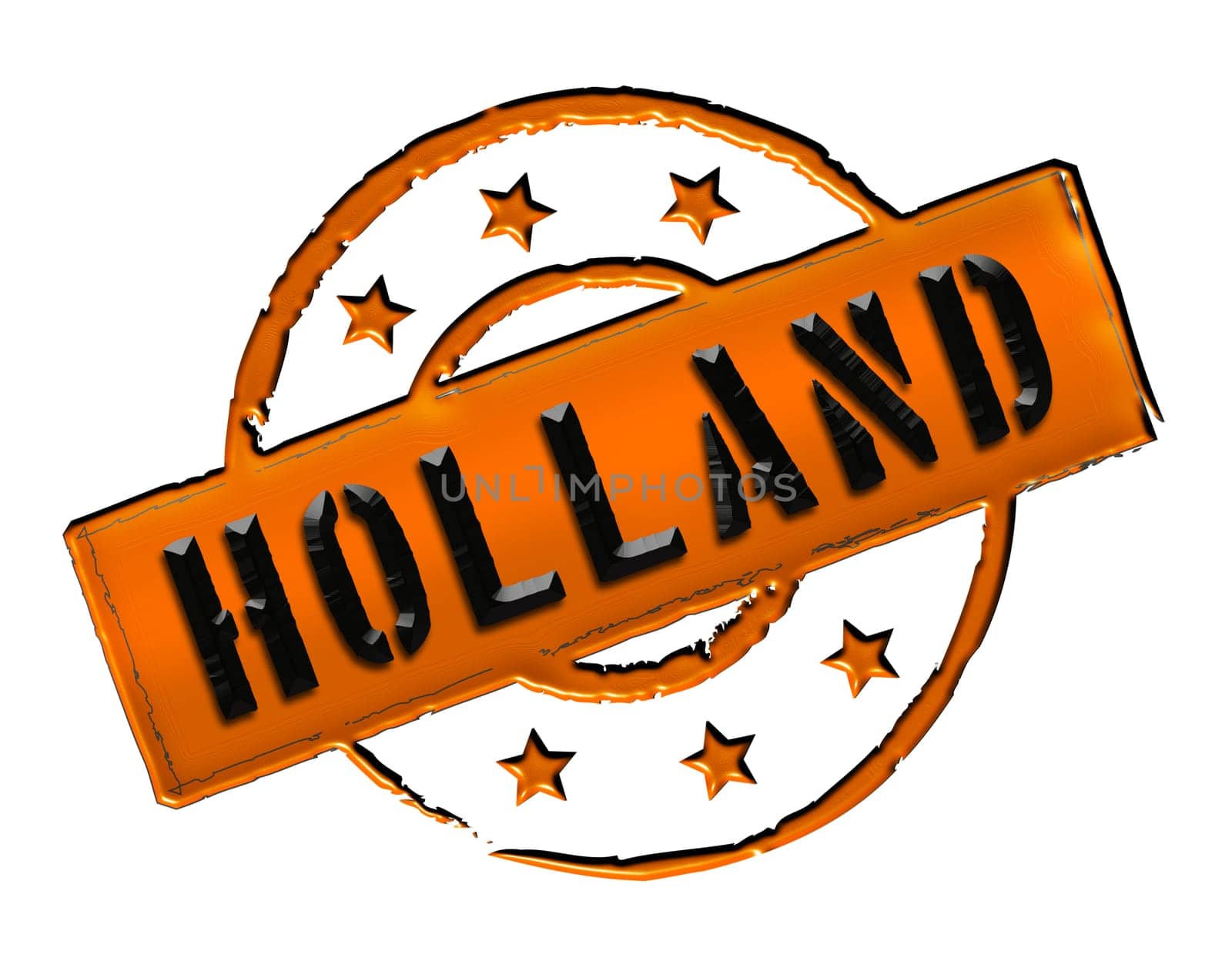 Sign and stamp named HOLLAND for your presentation, for websites and many more.