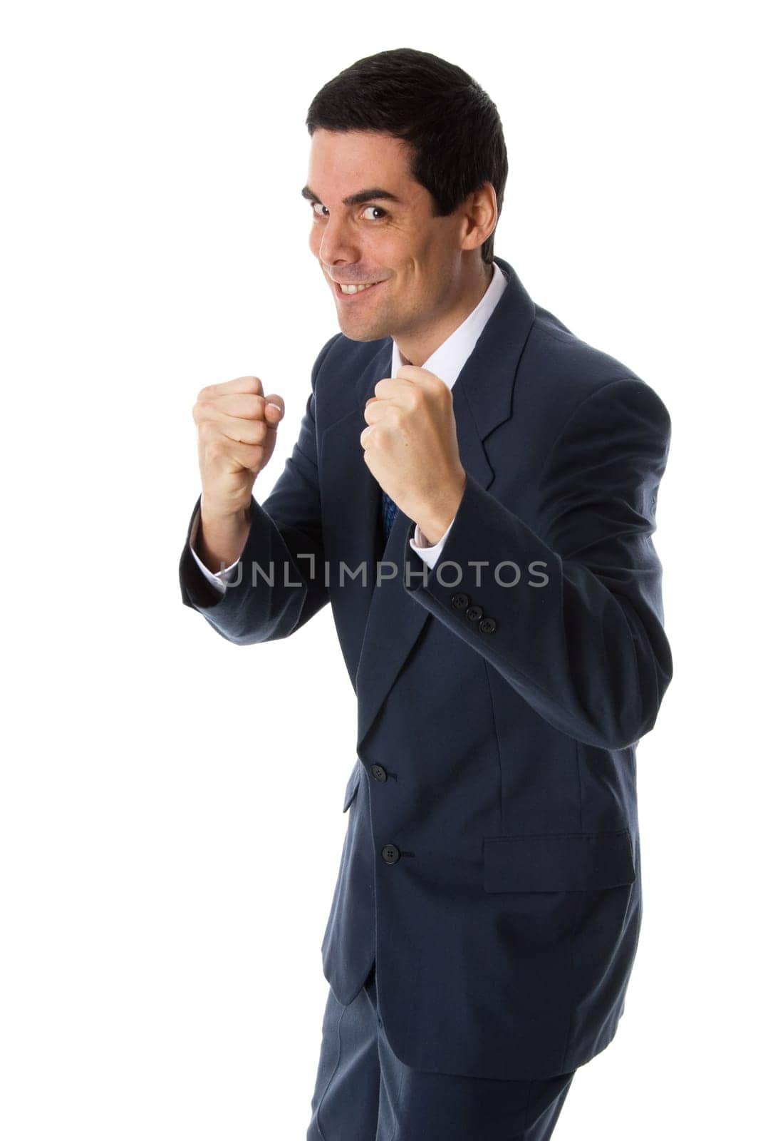 man with fists up ready for a fight